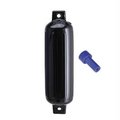 Polyform Us Polyform G - 6 Twin Eye Fender 10.5 x 30 - Black with Air Adaptor - G-6-BLACK G-6-BLACK